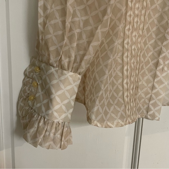 BOUTIQUE | sheer chiffon nude blouse - Picture 5 of 5